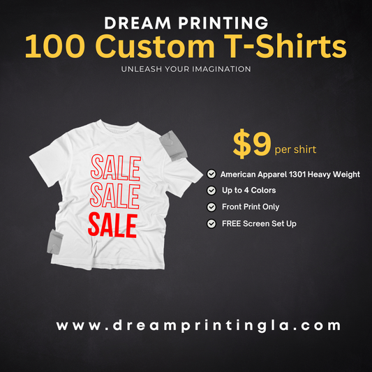 100 Heavy weight Custom shirts